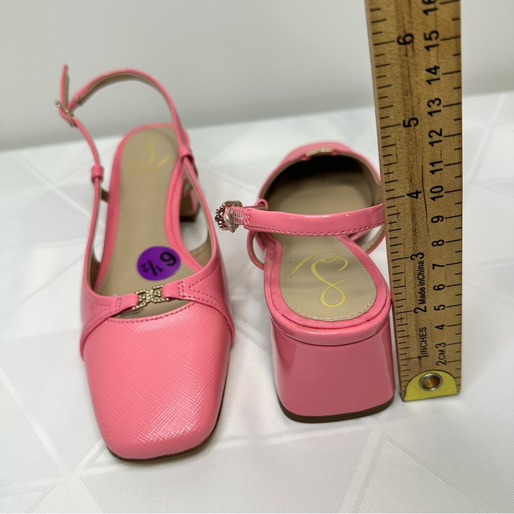Sam Edelman Women's Tarra 2 Slingback Heel Pink Lotus Size 6.5 NWOB - Picture 10 of 10